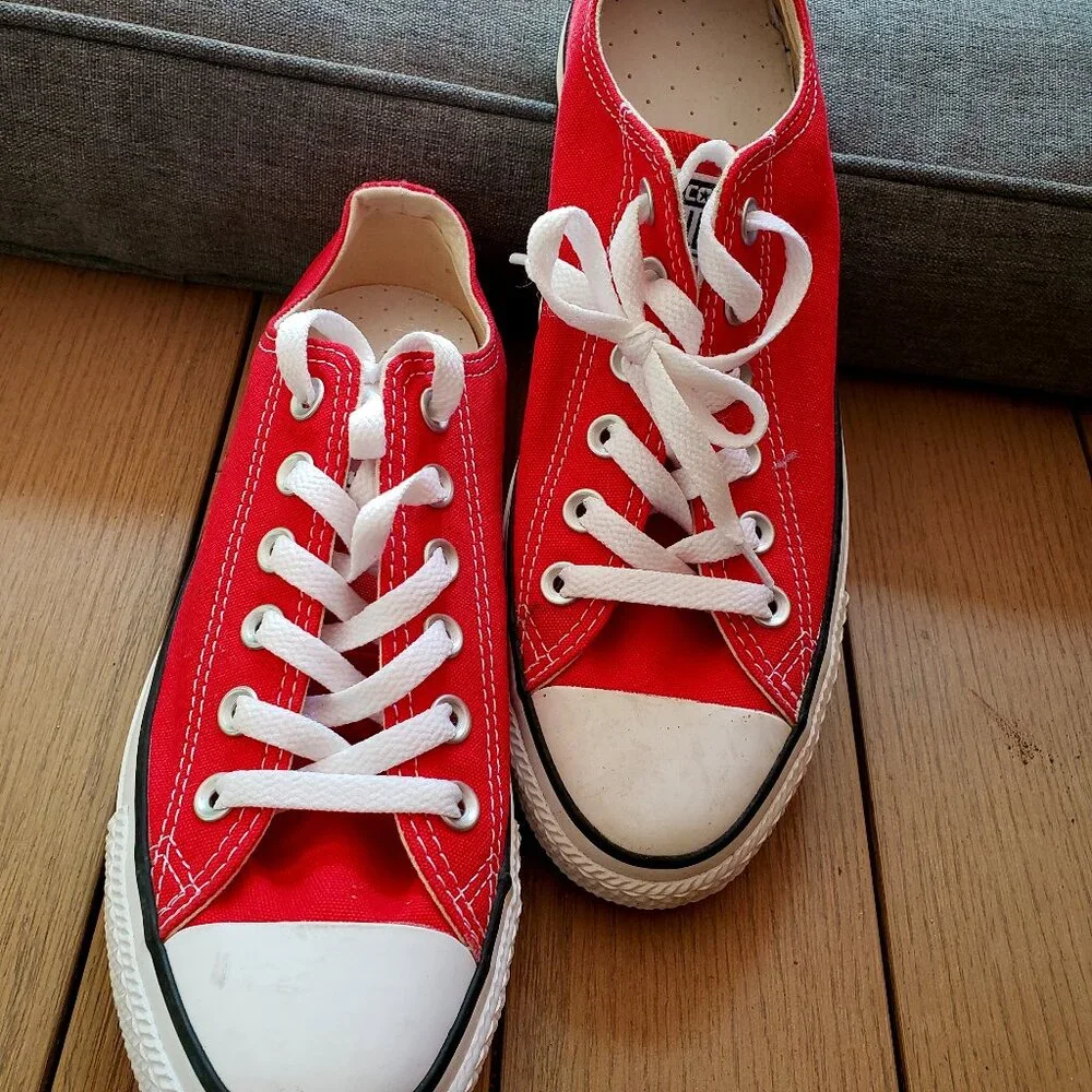 Red Converse Low
